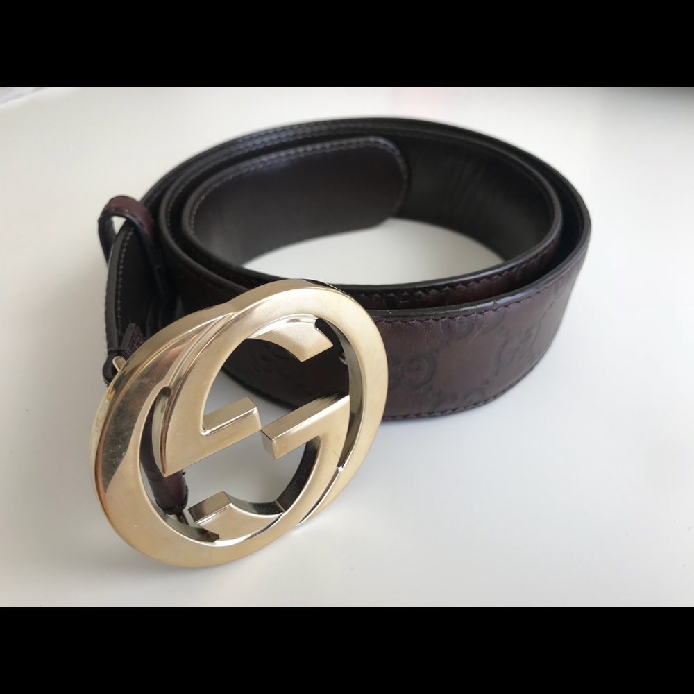 Gucci signature Interlock G Logo belt women